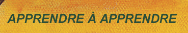 Apprendre &agrave; apprendre